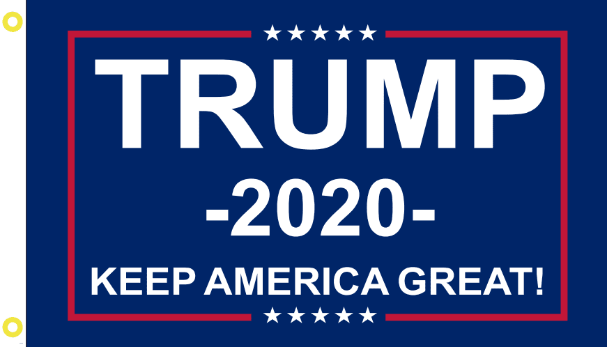 2020 3'x5' Flag Grommets RE-Elect Donald J Trump Keep America Great 