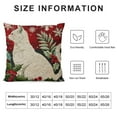 thumbnail image 5 of Merry Christmas Red Throw Pillow Covers Set of Christmas Trees Floral Holly Leaf Xmas Animals Cushion Cover, 5 of 5