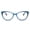 Pacific Blue, variant on 2SeeLife Narrow Cat Eye Reading Glasses for Women – Narrow-Medium Fit, Sturdy Frame, Spring Hinges, Stylish Cateye Readers, Pastel Blue, +2.75