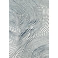 thumbnail image 2 of Abani Vista Collection Modern 4' x 6' Blue and White Modern Wave Area Rug, 2 of 5