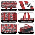 thumbnail image 3 of Teacher Tote Bag,Green Red Footballs Pattern Teacher Utility Tote Bag,Large Work Tote Bags for Women with Multiple Pockets,Top Zipper Closure,13.8x10.6x6.7 Inch, 3 of 5