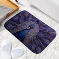thumbnail image 3 of 1pc Peacock Absorbent Non-Slip Bathroom Thickened Flannel Rug Decor,Soft,Quick Drying,Suitable For Indoor/outdoor Use,Bathrooms,Bedrooms,Kitchens,Terrace,Laundry Rooms,16"x24", 3 of 9