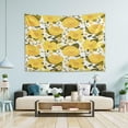 thumbnail image 5 of Yellow Flowers Tapestry Wall Hanging Tapestries Happy Colorful Hippie Psychedelic Art Polyester Carpet Wall Decorative for Living Room Bedroom 60x40inch Home Decor Gifts, 5 of 7