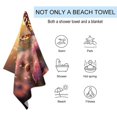 thumbnail image 2 of Wildflowers Butterfly Beach Towel Microfiber Beach Towels Sand Free Quick Dry Lightweight Travel Towels, 2 of 7