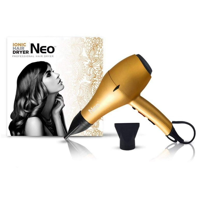 The Neo Choice Copper Soft Touch Ionic Pro 1600w Hair Blow Dryer With 3 Heat and 2 speed settings Copper Walmart