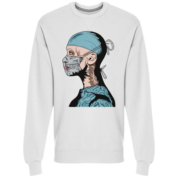 Profile Of Female Surgeon Sweatshirt Men -Image by Shutterstock, Male x-Large
