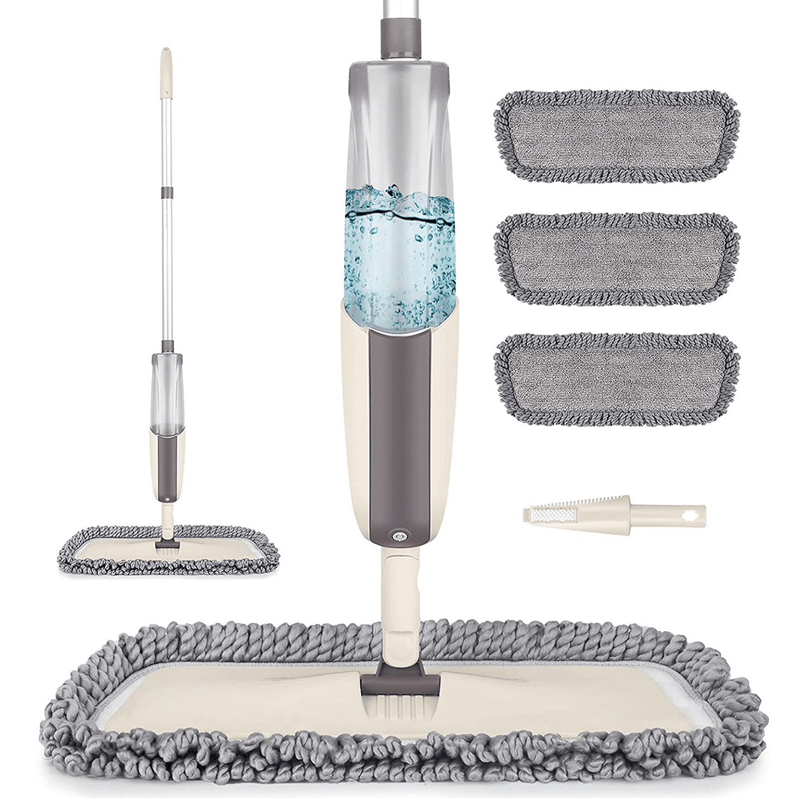 Laminate Floor Duster Static Micro Fiber Mop Broom with 6 Cloths OR 20 Refills 