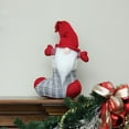 thumbnail image 2 of 14.5" Gray and Red "Tristan" Gnome in Christmas Stocking Tabletop Decoration, 2 of 4