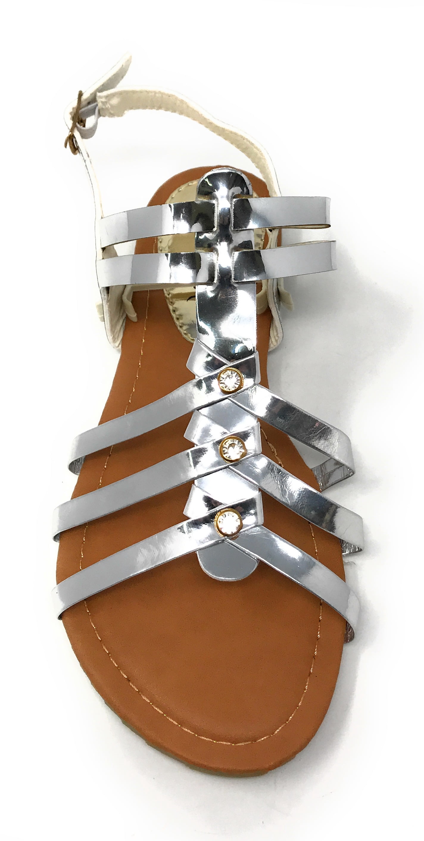 Metallic Strappy Sandal (Women's)