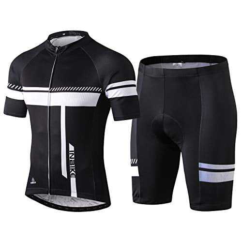 Inbike Team Men's Cycling Jersey Gel Pad Short Set MTB Bike Bicycle Clothing Set 