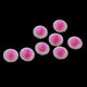 thumbnail image 4 of 50 UNIDS 12mm Redondo Resina Rhinestone Plano Posterior Scrapbooking Teléfono Boda DIY 7 Colores Disponibles Rosa caliente Baoblaze Artes de los botones de la parte posterior plana, 4 of 5