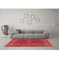 thumbnail image 3 of Ahgly Company Indoor Square Medallion Red Traditional Area Rugs, 3' Square, 3 of 4