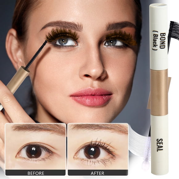 Fiudx Pegamento para Pestañas, Adhesión de Larga Duración para Extensiones de Pestañas, Fórmula Resistente Al Agua, Herramienta de Belleza Casera, para Ojos Sensibles, 72 Horas de Fijación, Diseño Id