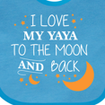 thumbnail image 4 of Inktastic I Love My Yaya to the Moon and Back Boys or Girls Baby Bib, 4 of 4