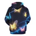 thumbnail image 3 of Dreamy Purple Butterfly Pattern (68)-2 Men's Women New Sweatshirt Hoodie Men's Plus Size Sweatshirt Hooded Sweatshirt 3d Printed Street Men's Cloth, 3 of 6