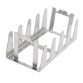 thumbnail image 3 of Fugacal BBQ Rack, Stable Stainless Steel Grill Holder For Home Yard, 3 of 8