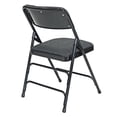 thumbnail image 3 of Chair - Rhino Fabric Padded Metal Folding w/Triple Brace Quad Hinge - Black (4/Box), 3 of 3