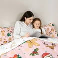 thumbnail image 5 of Castle Fairy Children Gingerbread Man 3-Piece Full Size Comforter Sets,Christmas Tree Bedding Comforter Set,Festival Xmas Lightweight Bedding Sets,Super Cozy Room Decor, 5 of 8