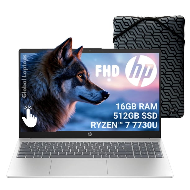 Laptop HP Amd Ryzen 7 16GB RAM 512GB SSD 15,6 FHD Touch
