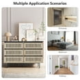 thumbnail image 5 of Lecut Fluted 6-Drawer Dresser for Bedroom, 47.2" Wide Chest of Drawers with Storage, Farmhouse TV Stand for Living Room Hallway, 5 of 8