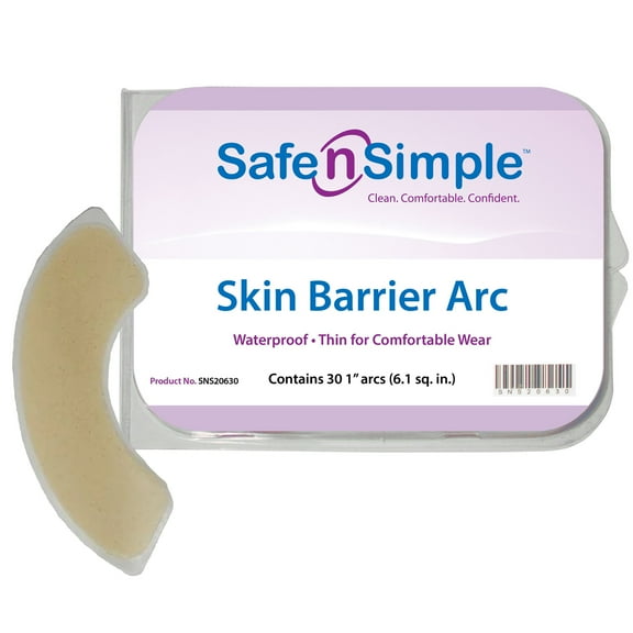 Safe n Simple Moldable, Standard Wear Skin Barrier Arc 30 per Tray SNS20630