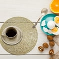 thumbnail image 2 of WHEANG Round Shape Vinyl Placemats Pretty Elegant Easy To Clean Table Mats For Dinner Party Decoration, 2 of 4
