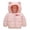 Pink, variant on Generic Toddler Baby Kids Bear Hooded Down Jacket Lightweight Puffer Winter Coats