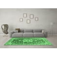 thumbnail image 3 of Ahgly Company Indoor Rectangle Abstract Emerald Green Modern Area Rugs, 6' x 9', 3 of 4