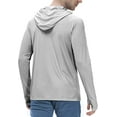 thumbnail image 2 of Roadbox Men UPF 50+ Long Sleeve Fishing Shirt UV Sun Protection Hoodie with Thumbholes for Workout, Running, Hiking, 2 of 5