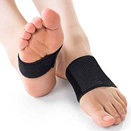 DR JK (Medium) Adjustable Plantar Fasciitis Compression PedPal, Get Customized Foot Arch Pressure with Arch Support Sleeves and Inserts, For Women and Men to Wear in Shoes, Sandal and