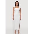 thumbnail image 2 of Women's Seashell Metallic Detail Side Slit Maxi Dress, 2 of 4