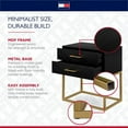 thumbnail image 6 of Tommy Hilfiger Ellias Bedside Table Black and Gold, 6 of 10