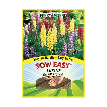 Ferry-Morse SOW Easy Lupine Russell's Hybrid Perennial Flower  Packet- Seed Gardening, Sun / Partial Shade Light