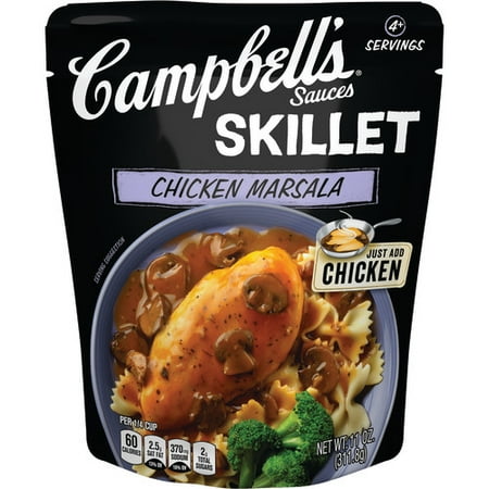 Chardonnay Wine Sauce - (3 Pack) Campbell's Skillet Sauces Chicken Marsala, 11 oz.