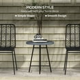thumbnail image 4 of Outsunny Table d'Appoint en Osier pour Patio avec Plateau en Bois Plastique pour Arrière-Cour, 4 of 10