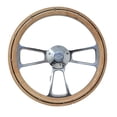 thumbnail image 1 of Hot Rod Street Rod Muscle Car 14 Pouces Chrome & Bois Volant, Chevy Horn, 1 of 4