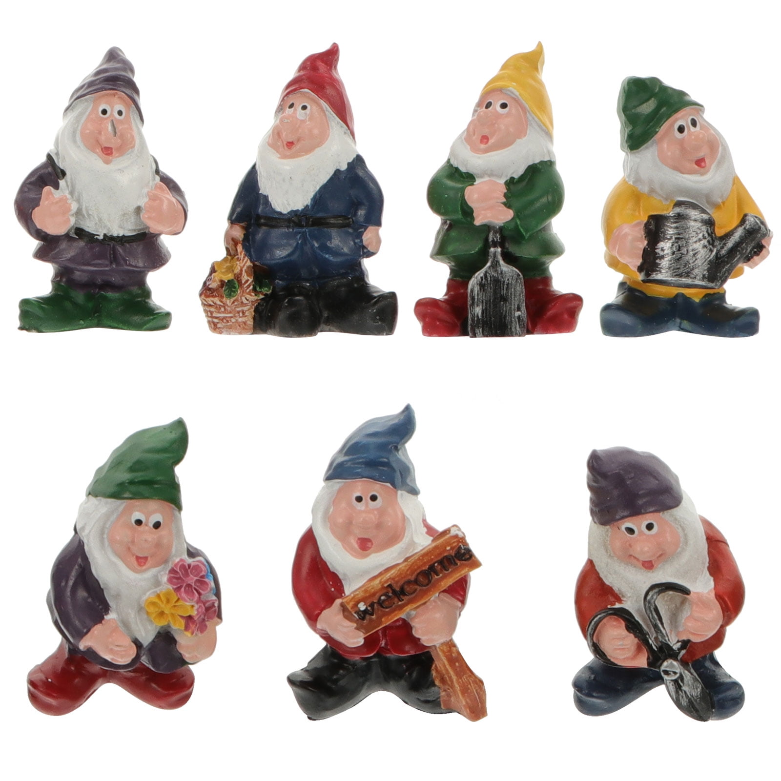 Lot De 60 Mini Figurines De Fées/Lutins Lumineux - Résine - Décoration Jardin Ou Intérieur - Phosphorescent - 9