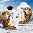 thumbnail image 3 of Sudadera con capucha con estampado 3D de león cruzado para hombre, ropa de moda Harajuku, sudaderas con gráficos de animales, chándal informal para niño, regalo para mujer, tops, 3 of 5