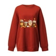 thumbnail image 4 of 2023 Chandail en Molleton de Mode pour Femmes 50 % de Rabais Liquidation Mode Automne Hiver Lunettes Fille Imprimé Décontracté Sport Col Rond Survêtements Manches Longues, 4 of 4