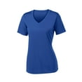 thumbnail image 5 of Sport-Tek Ladies PosiCharge Competitor V Neck Tee-L (True Royal), 5 of 6