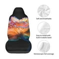 thumbnail image 4 of Wukai Bioluminescent Underwater Flower Full Set Car Seat Covers with Soft Padding Universal Auto Front Seats Protector and Cushion Mat, 4 of 5