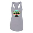 thumbnail image 2 of Wild Bobby, Pastel Color Hot Girl Summer, Streetwear, Women Racerback Tank Top, Heather Grey, Medium, 2 of 4