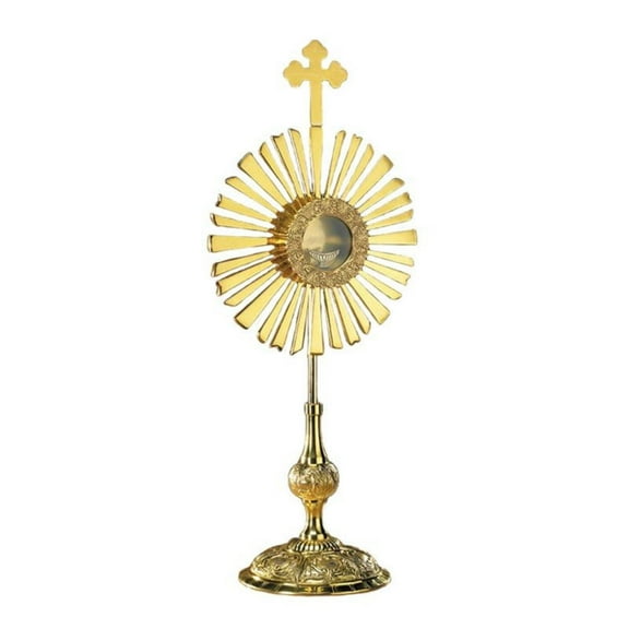 Christian Brands Church Supply PS745 Large Cross Monstrance with Luna