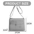 thumbnail image 2 of Bolso bandolera para mujer, impermeable, ligero, informal, tipo cartera, tipo mochila, color gris, rojo, fecha y rosa, 2 of 5