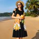 thumbnail image 4 of Balery Sunflower Gnomes 5 Vestidos sueltos de manga corta para mujer, vestidos de verano 2025, vestidos casuales de corte A con vuelo., 4 of 6