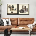 thumbnail image 3 of Empire Art Direct Antique Film Projector & SLR Camera Dimensional Collage Framed Graphic Art Under Glass Wall Art, 25" x 25" each, Ready to Hang, 3 of 12