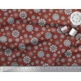 thumbnail image 2 of Soimoi Red Rayon Fabric Artistic Flower Mandala Fabric Prints By Yard 42 Inch Wide, 2 of 3