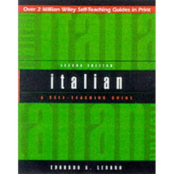Pre-Owned Italian: A Self-Teaching Guide (Paperback) 0471359610 9780471359616
