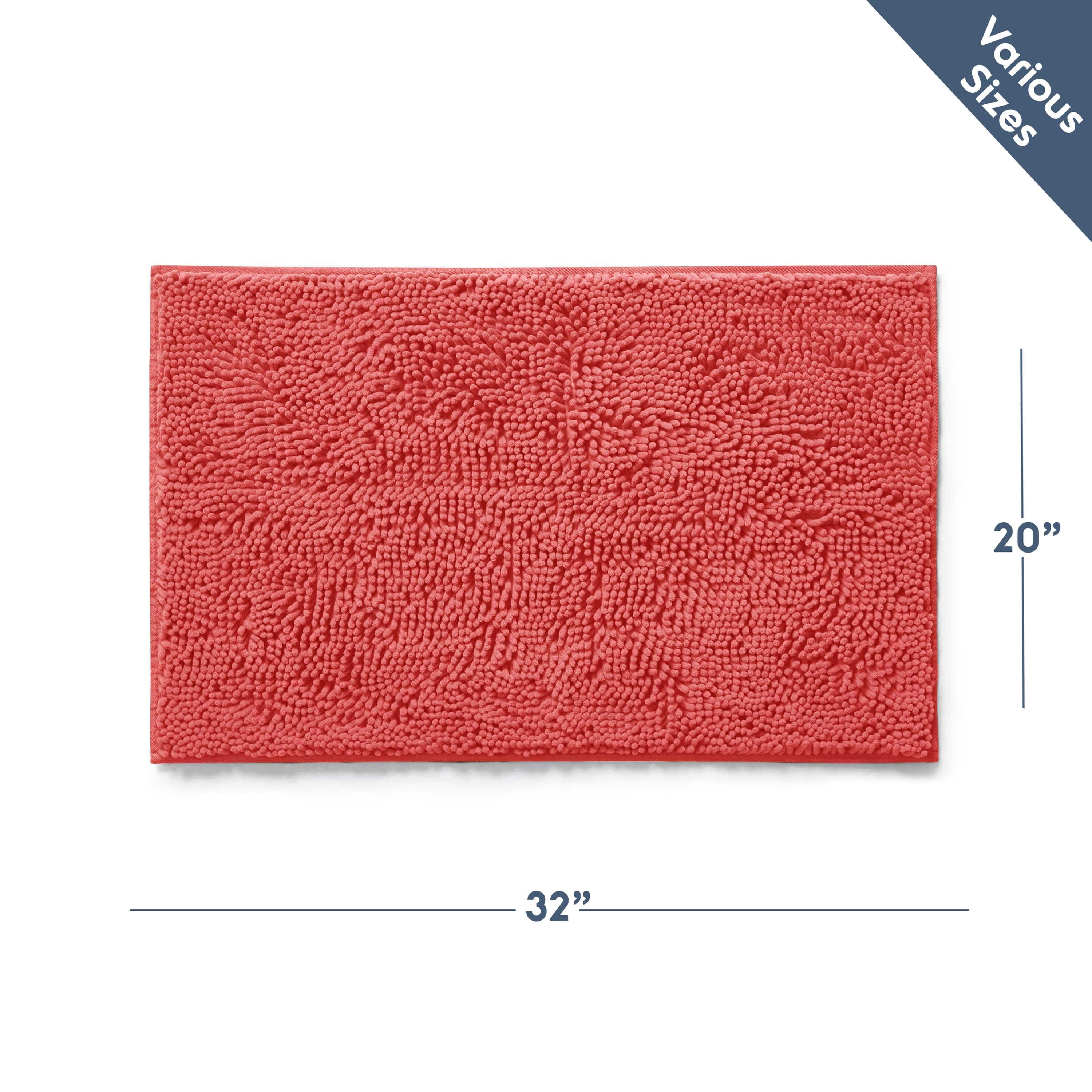 LammaLoe Bath Rug, Chenille Bathroom Rug, Absorbant Bath Mat For Bathroom Decor, Shower Mat 20x32