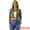 Green, variant on DARING DIVA Women's Frayed Button Up Washed Cropped Denim Jackets XS Light Blue